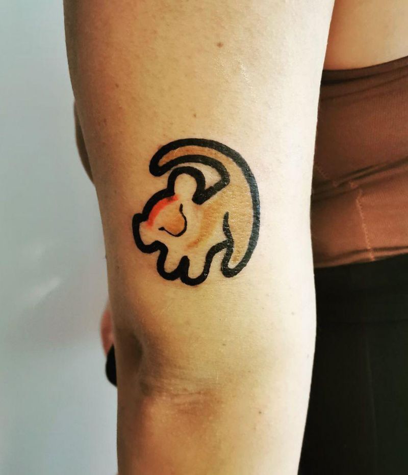 30 Cute Simba Tattoos You Must Love