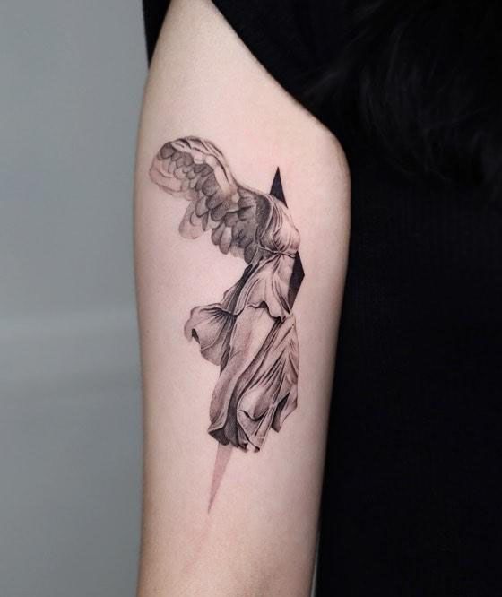 30 Gorgeous Nike Goddess Tattoos You Must See