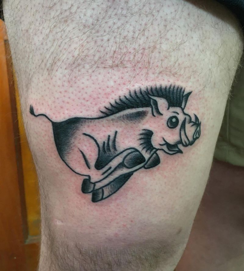 30 Unique Warthog Tattoos You Must Try