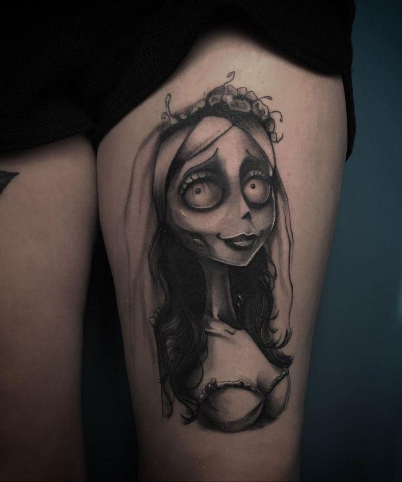 30 Unique Corpse Bride Tattoos You Will Love