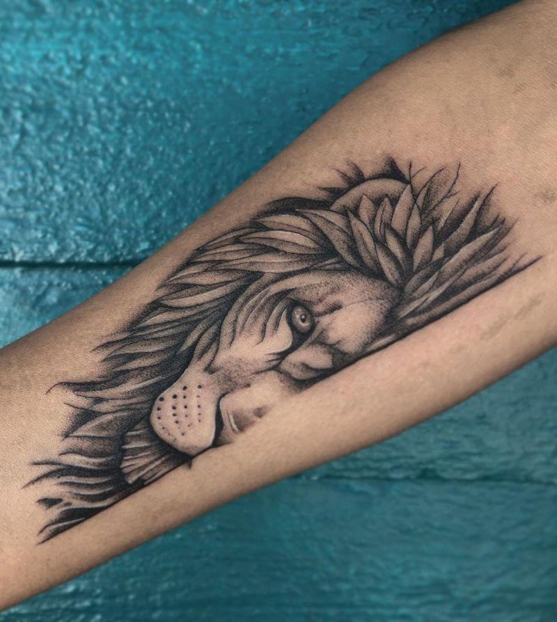 30 Pretty Half Lion Tattoos You Must Try