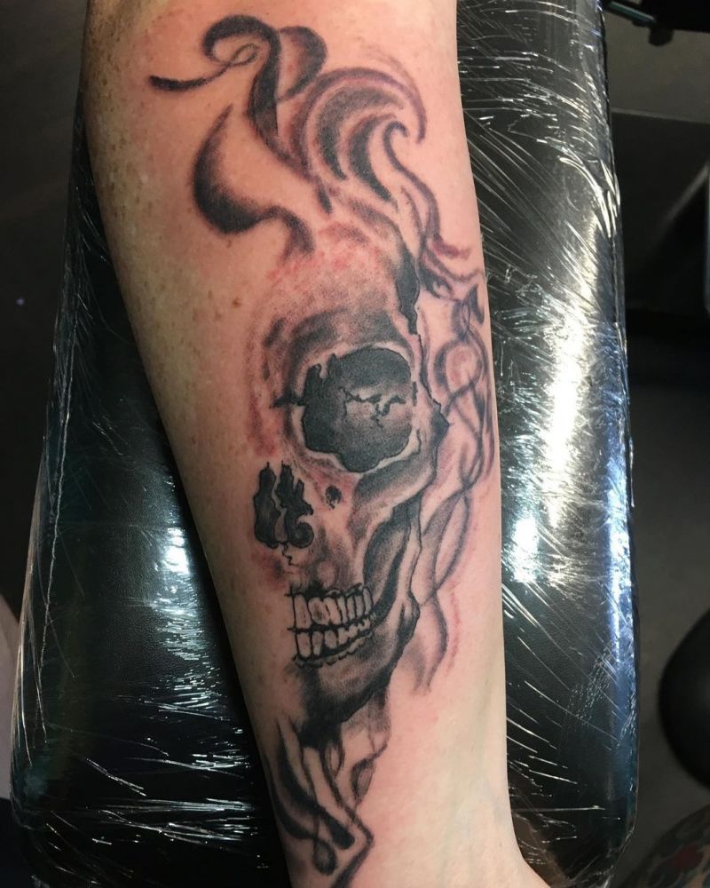 30 Great Half Skull Tattoos to Inspire You