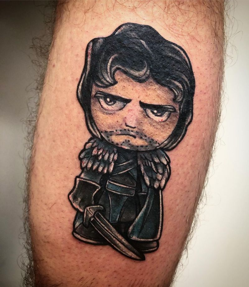 30 Great Jon Snow Tattoos to Inspire You