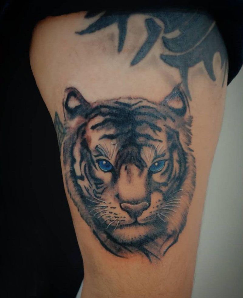 30 Pretty White Tiger Tattoos You Can Copy