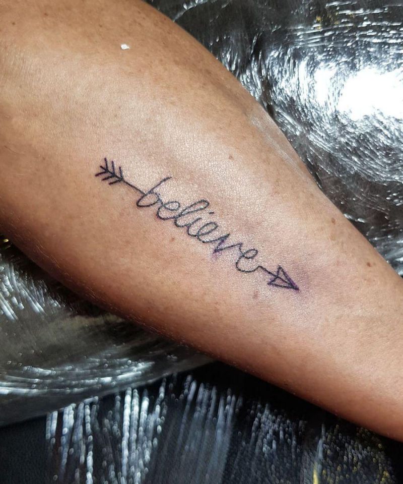 30 Pretty Believe Tattoos to Inspire You