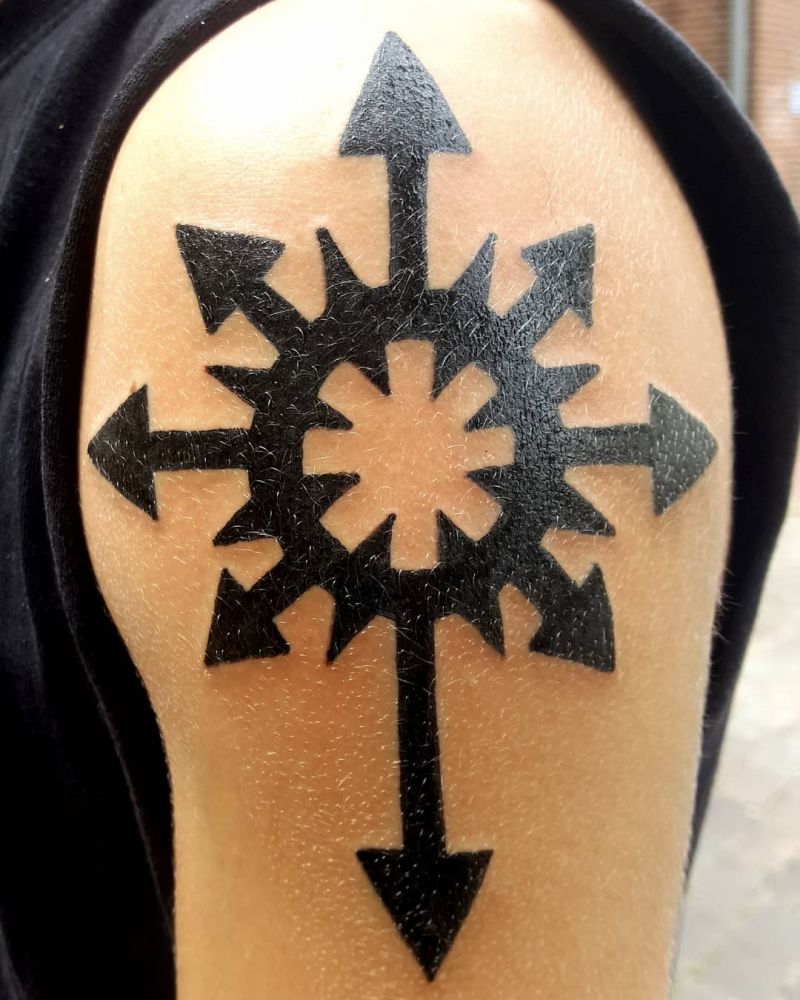 30 Unique Chaos Star Tattoos You Will Love