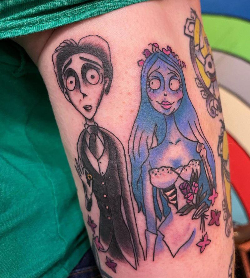 30 Unique Corpse Bride Tattoos You Will Love