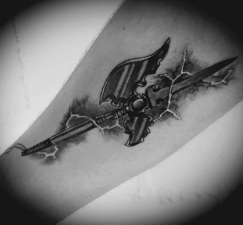10 Unique Halberd Tattoos You Can Copy Style VP Page 5