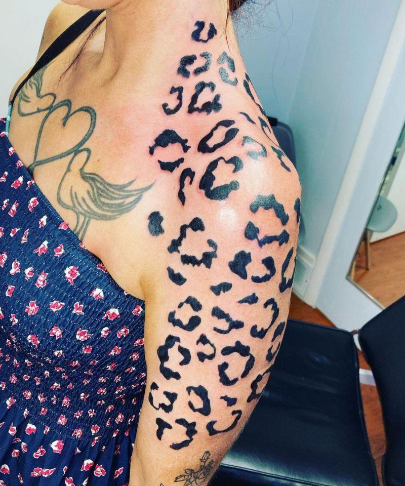 30 Pretty Leopard Print Tattoos You Can Copy