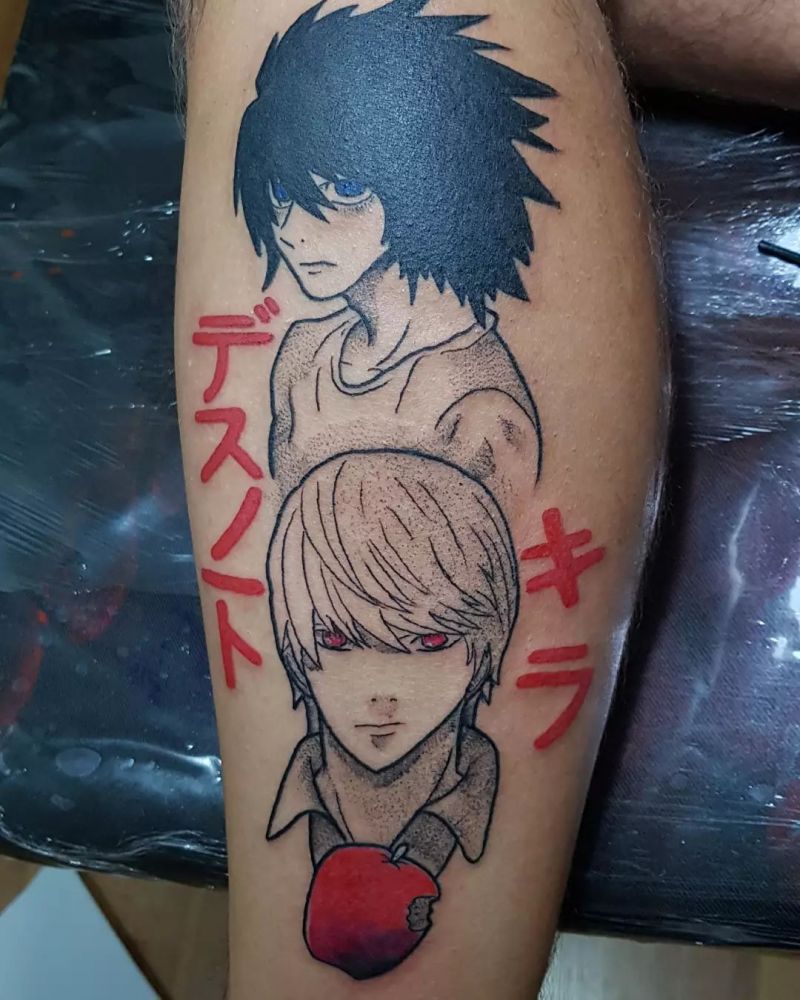 30 Unique Deathnote Tattoos You Must Love