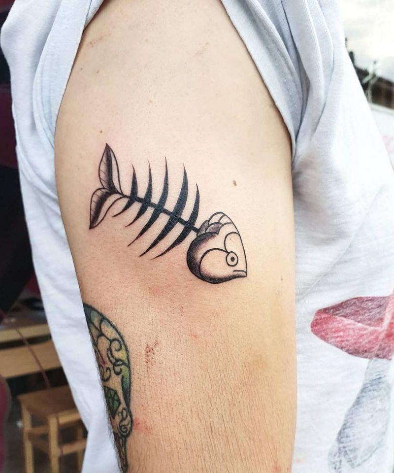 30 Unique Fishbone Tattoos You Can Copy