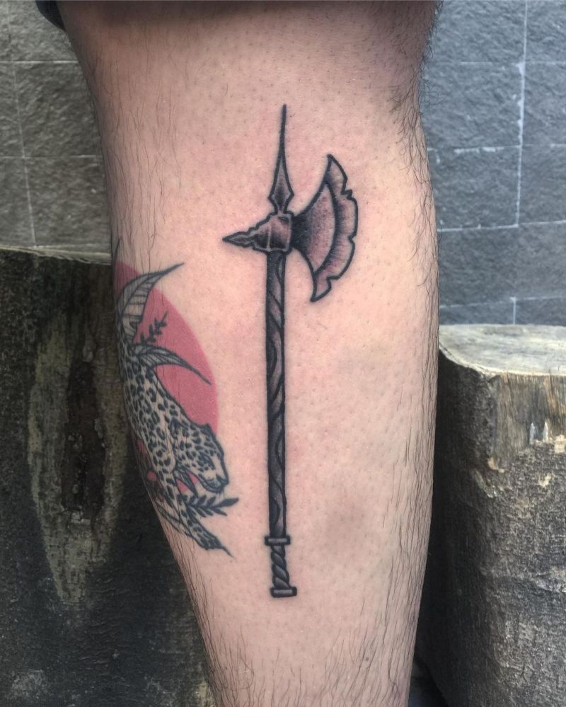 10 Unique Halberd Tattoos You Can Copy