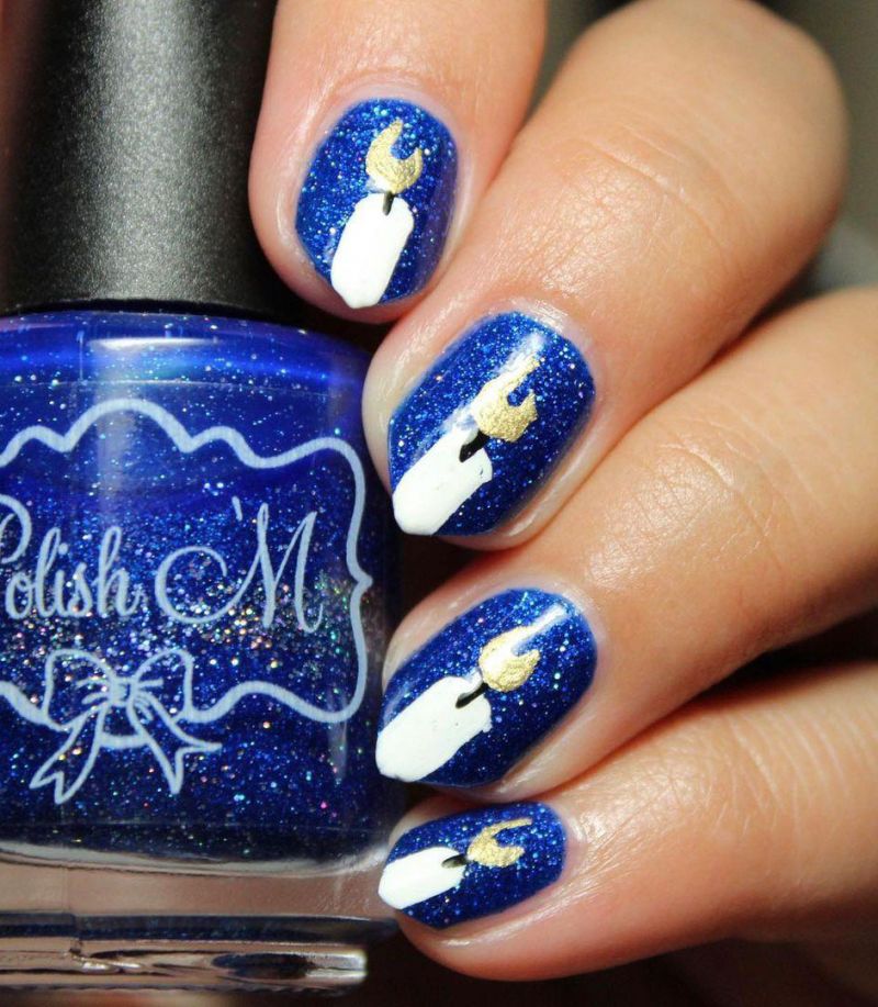 30 Trendy Hanukkah Nail Art Designs Just For You