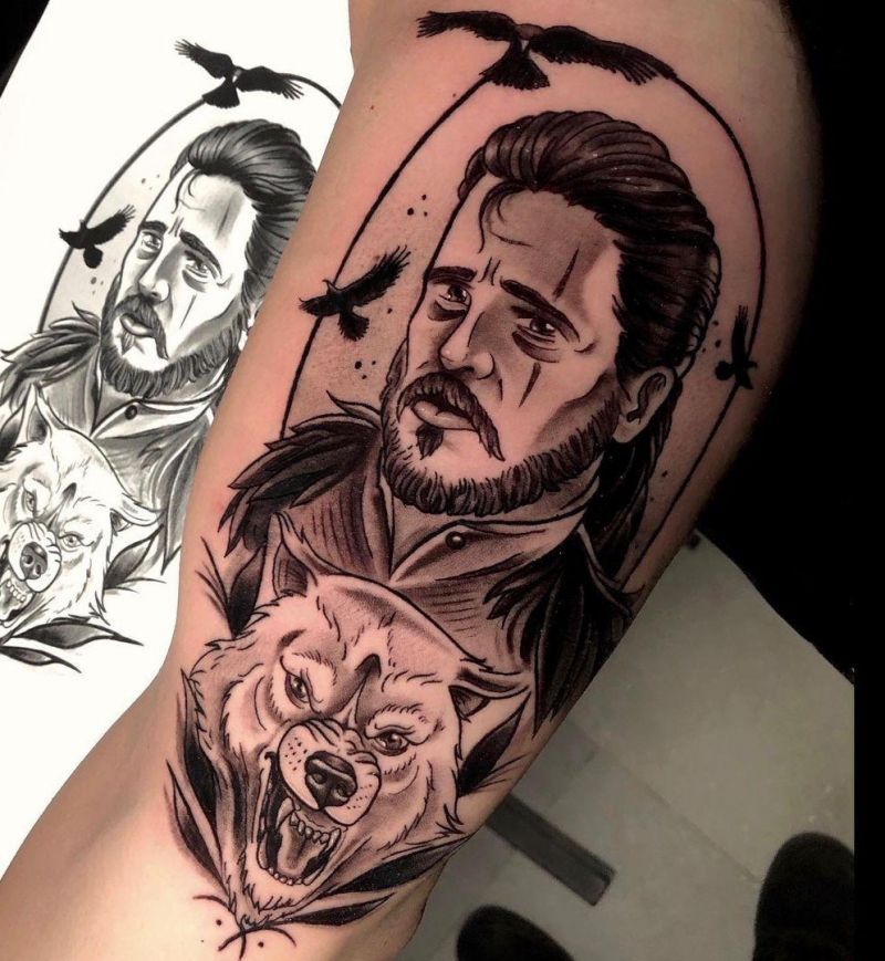 30 Great Jon Snow Tattoos to Inspire You