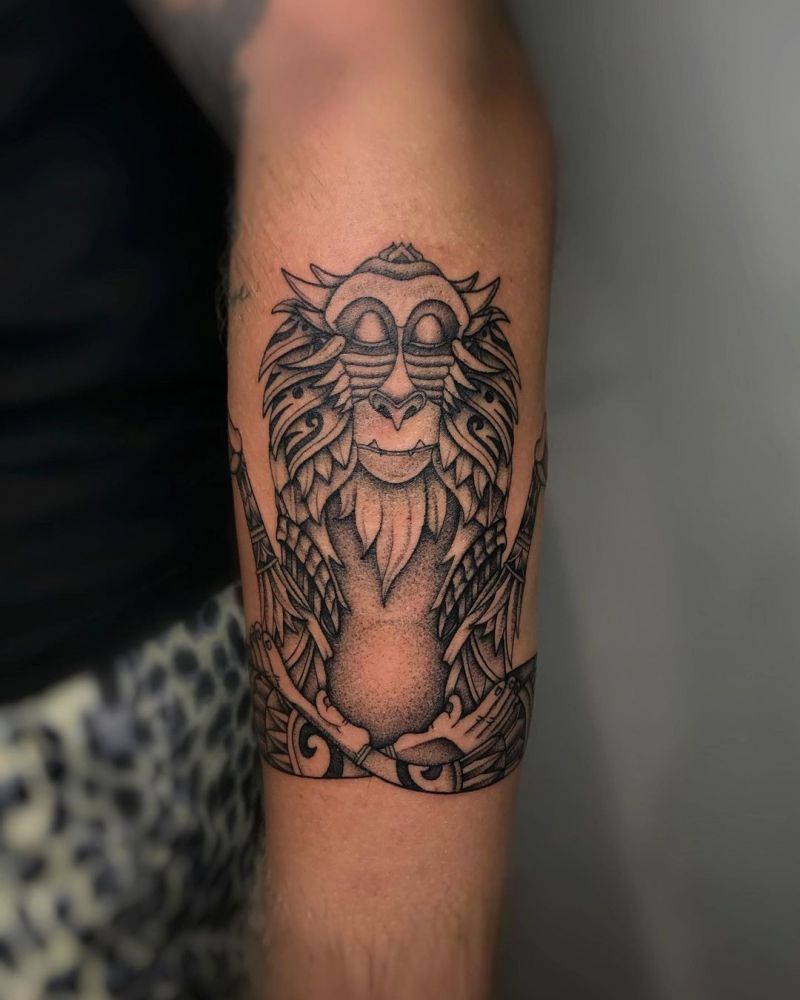 30 Unique Rafiki Tattoos You Must Try