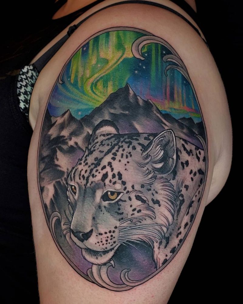 30 Gorgeous Snow Leopard Tattoos You Can Copy