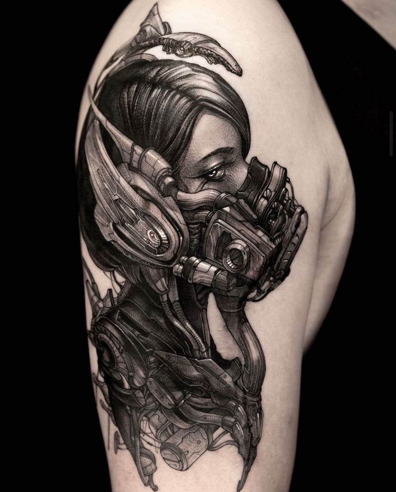 30 Unique Cyborg Tattoos You Will Love