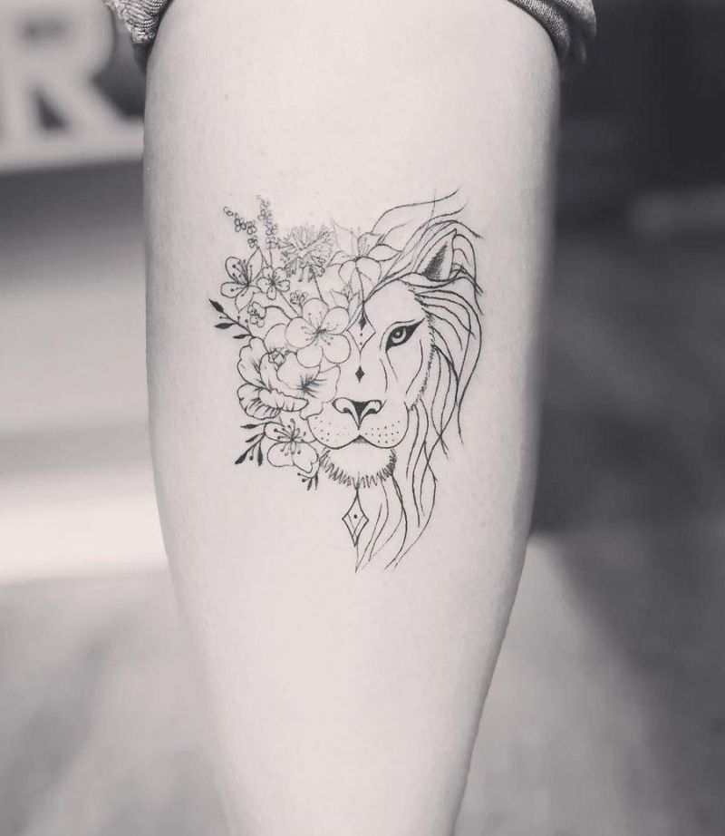 30 Pretty Half Lion Tattoos You Must Try