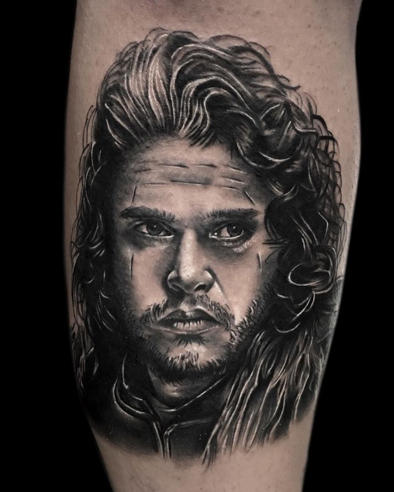 30 Great Jon Snow Tattoos to Inspire You