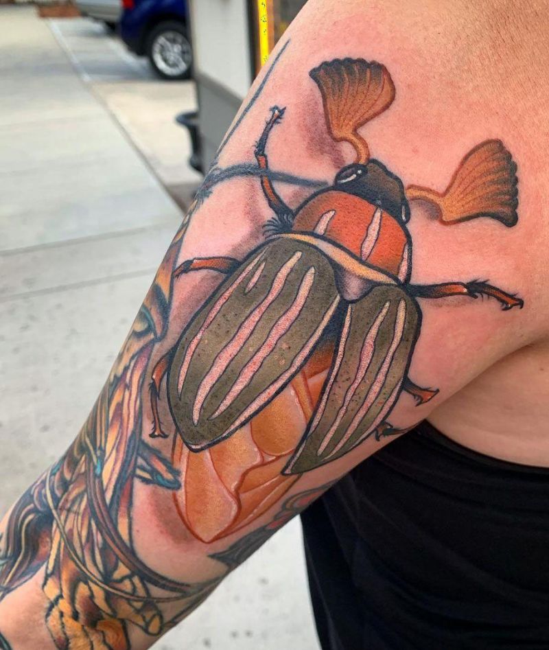 30 Unique June Bug Tattoos for Your Inspiration