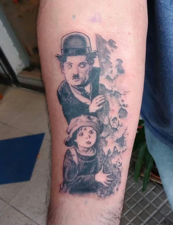 30 Unique Charlie Chaplin Tattoos You Can Copy