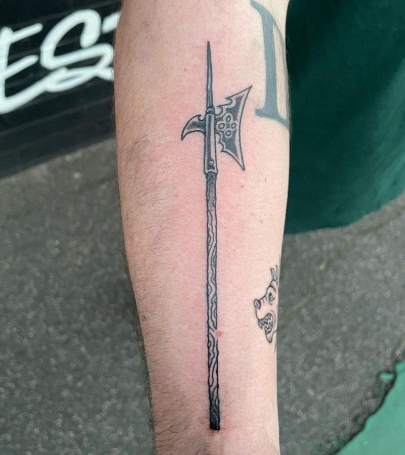 10 Unique Halberd Tattoos You Can Copy