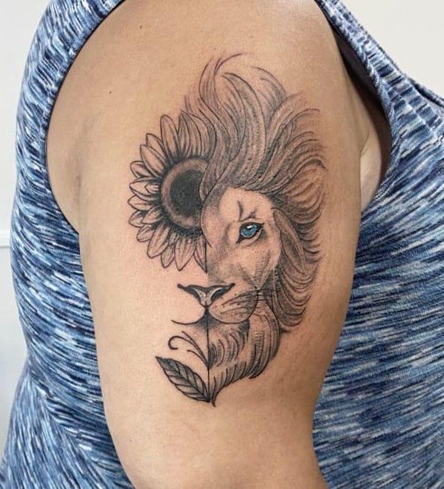 30 Pretty Half Lion Tattoos You Must Try