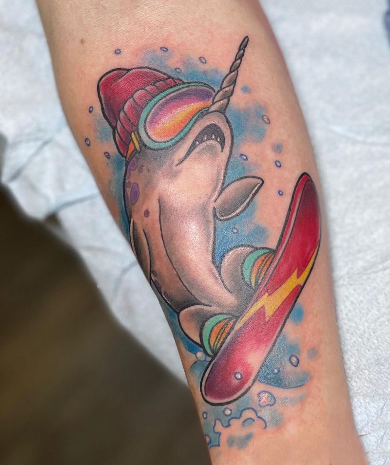 30 Unique Narwhal Tattoos You Must Love