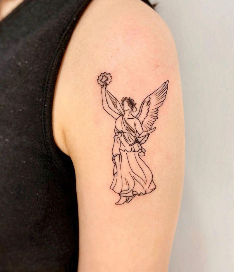 30 Gorgeous Nike Goddess Tattoos You Must See