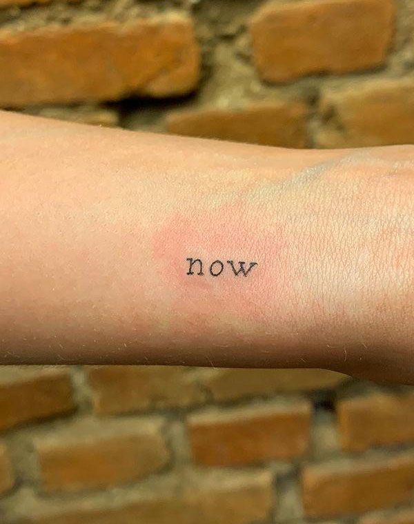 30 Unique Now Tattoos for Your Inspiration