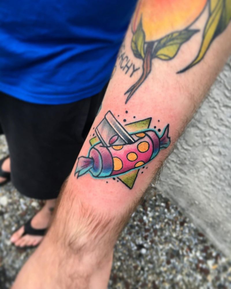 30 Pretty Candy Tattoos You Must Love