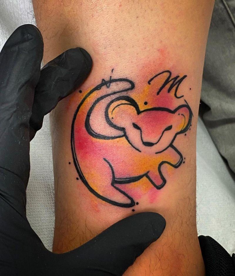 30 Cute Simba Tattoos You Must Love