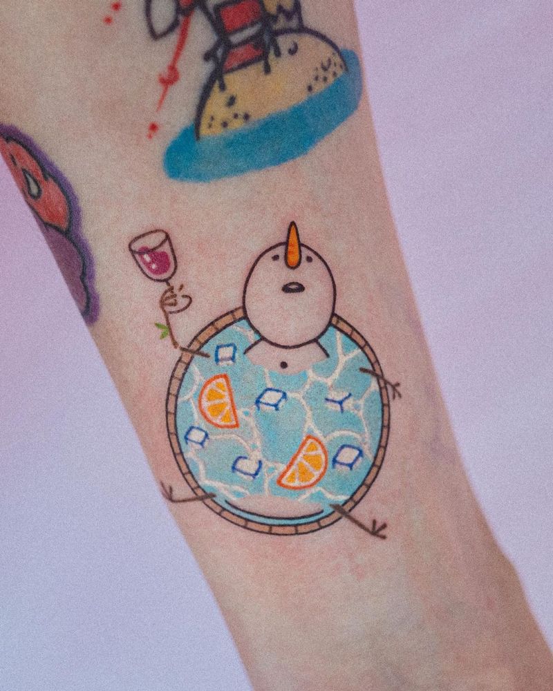 30 Unique Snowman Tattoos You Can Copy