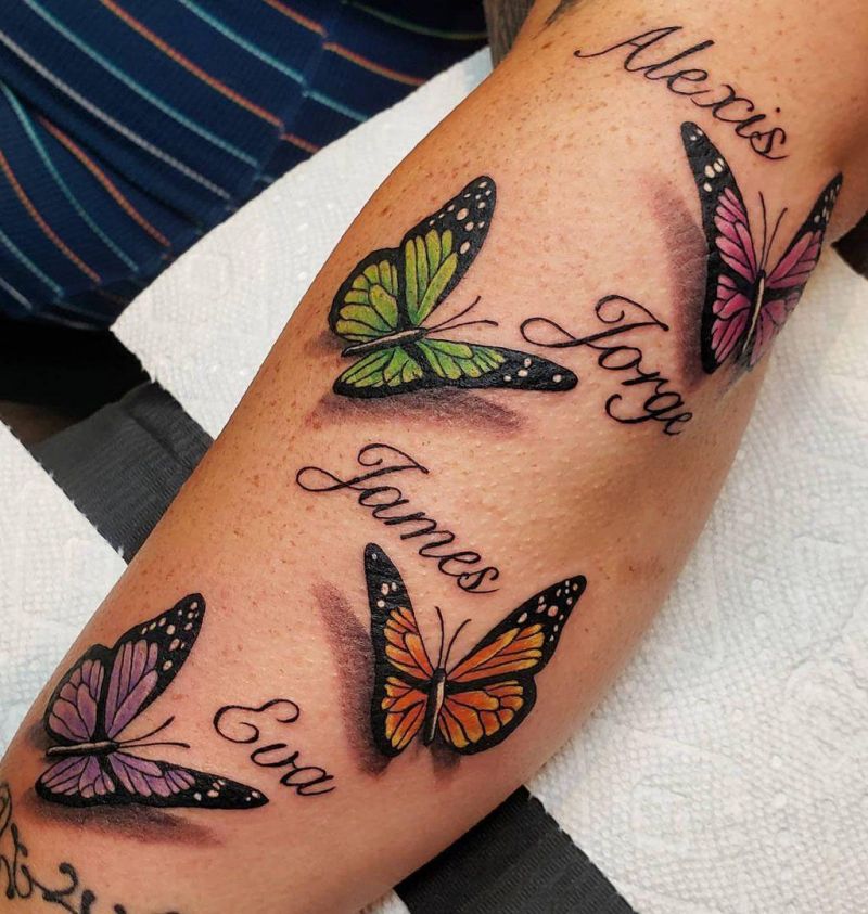 30 Pretty 3D Butterfly Tattoos You Will Love