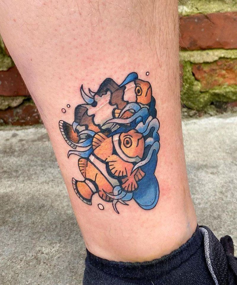 30 Cute Clownfish Tattoos You Must Love