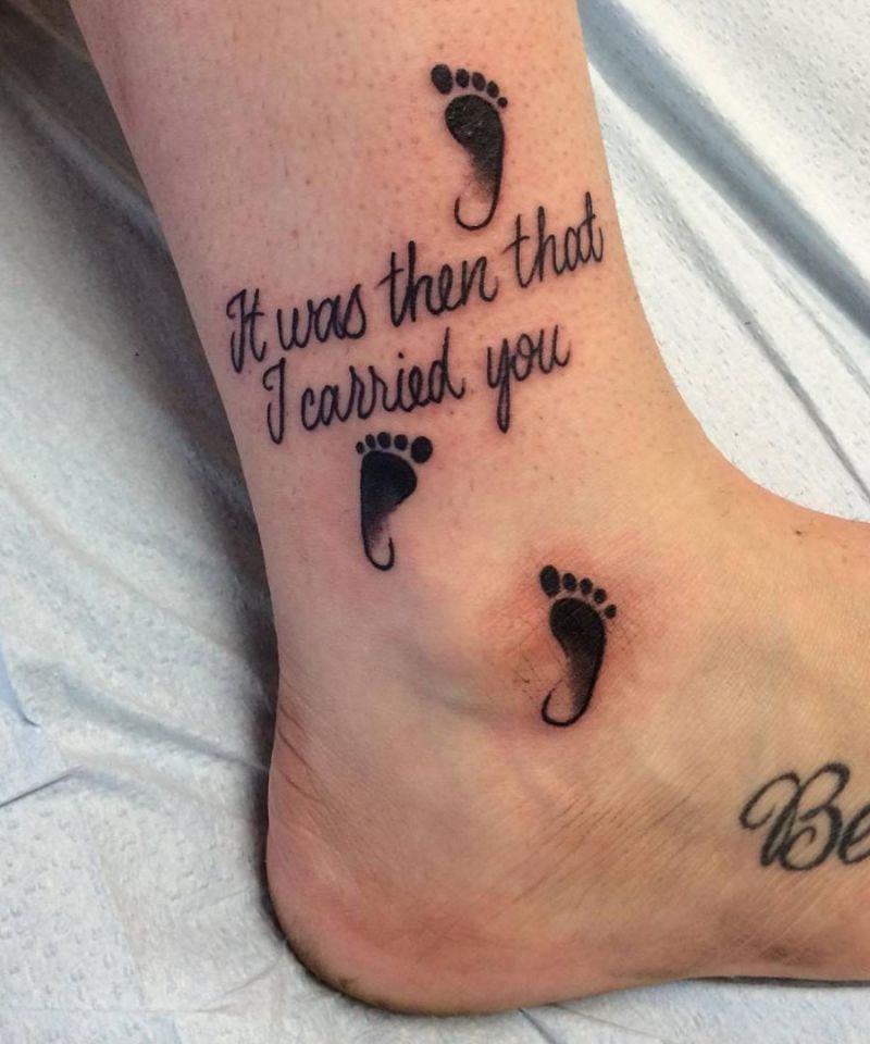 10 Unique Footprints In The Sand Tattoos to Inspire You