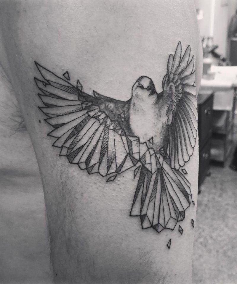 30 Unique Geometric Bird Tattoos You Can Copy