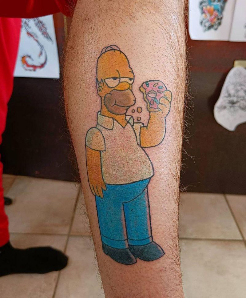 30 Unique Homer Simpson Tattoos You Must Try