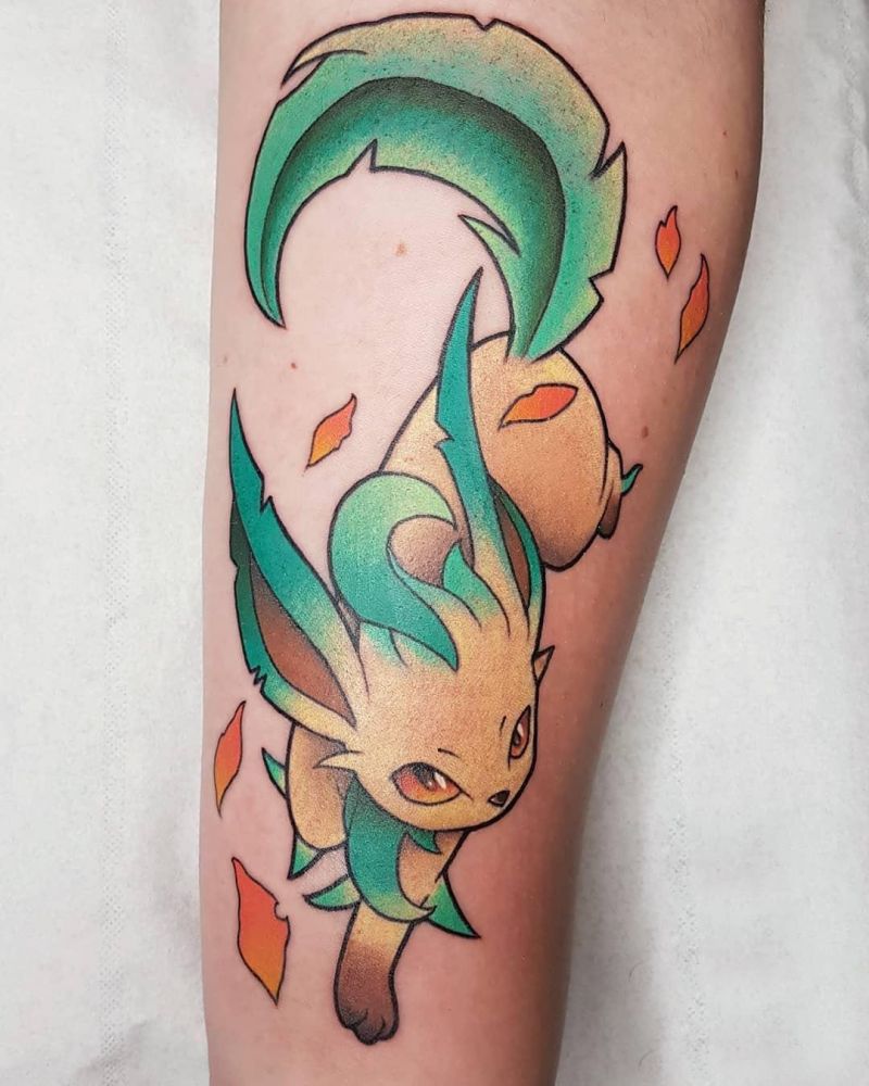 30 Cute Leafeon Tattoos You Must Try