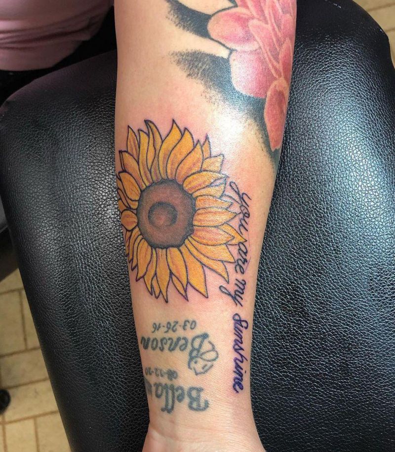 30 Pretty You Are My Sunshine Tattoos to Inspire You