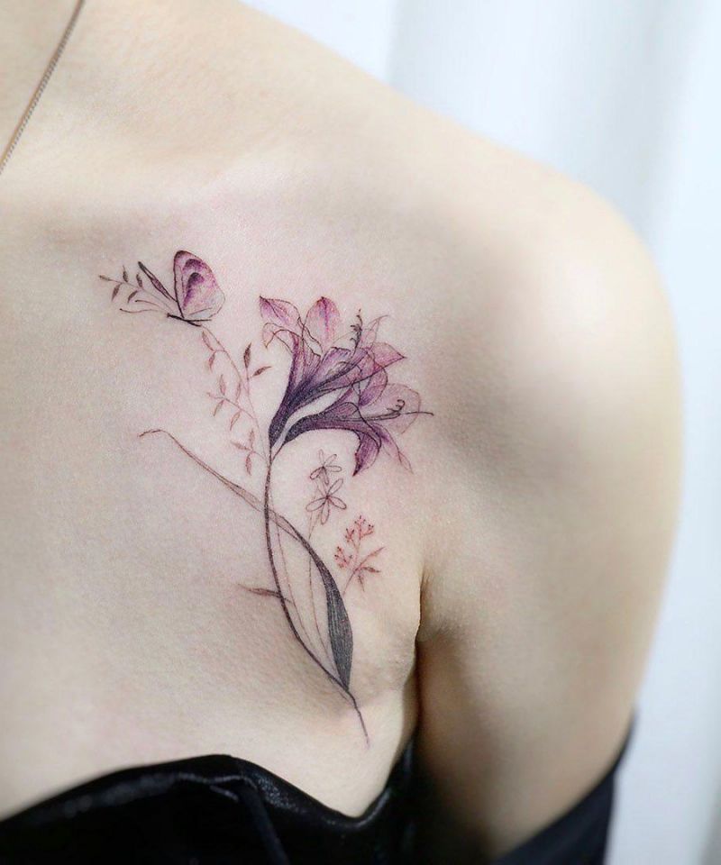 30 Pretty Amaryllis Tattoos You Will Love