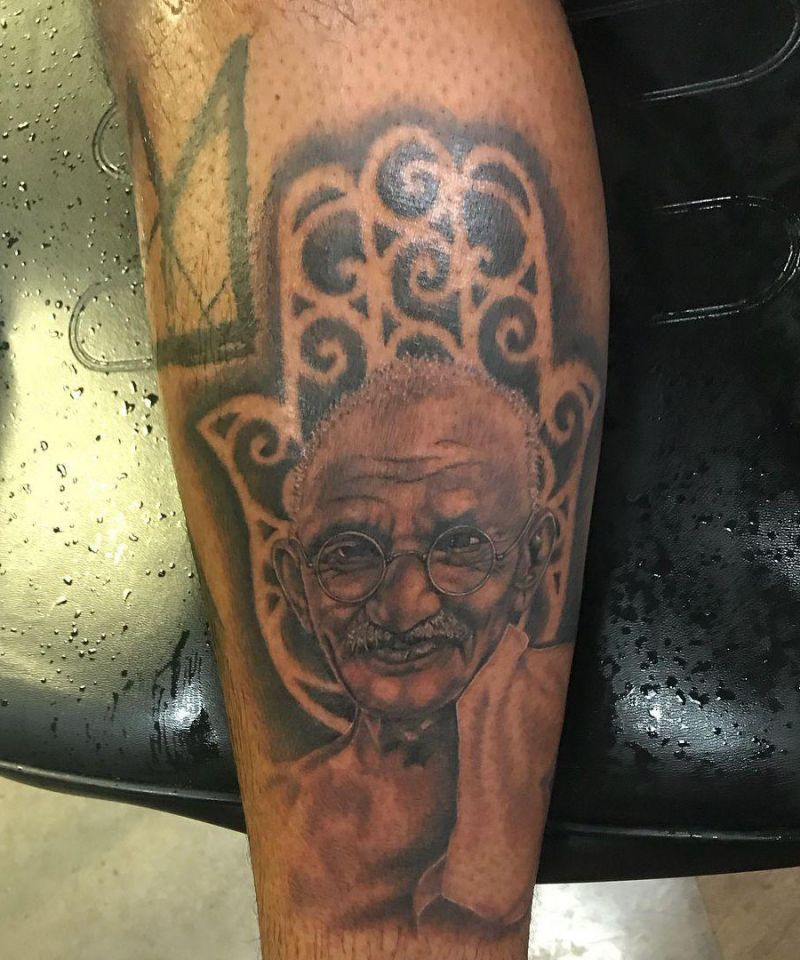 30 Gorgeous Gandhi Tattoos to Inspire You