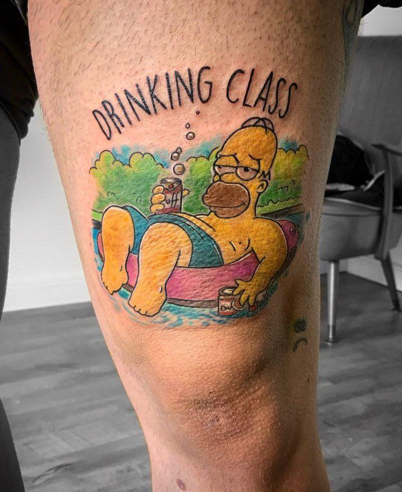 30 Unique Homer Simpson Tattoos You Must Try