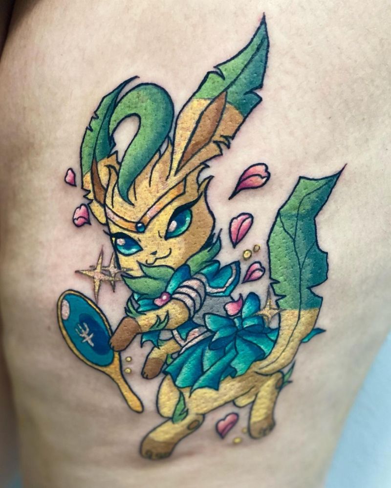 30 Cute Leafeon Tattoos You Must Try