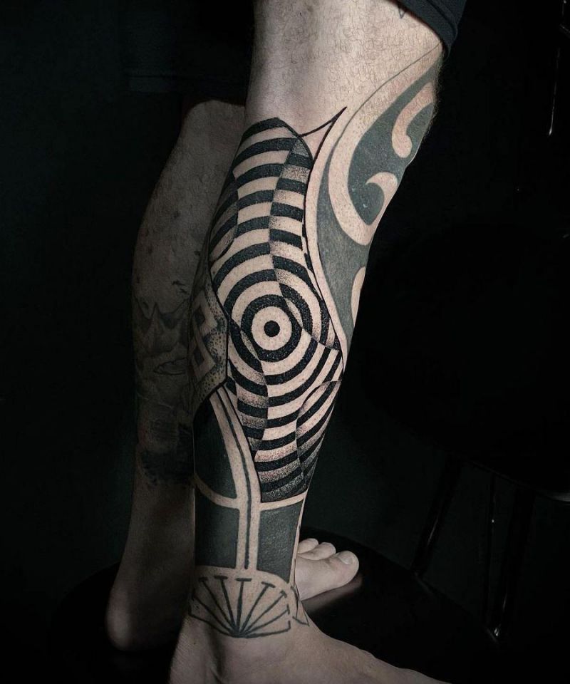 30 Gorgeous Optical Illusion Tattoos for Your Inspiration