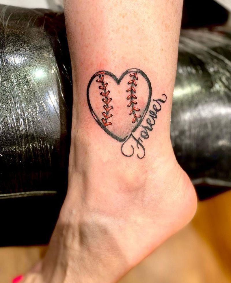 30 Great Softball Tattoos You Will Love