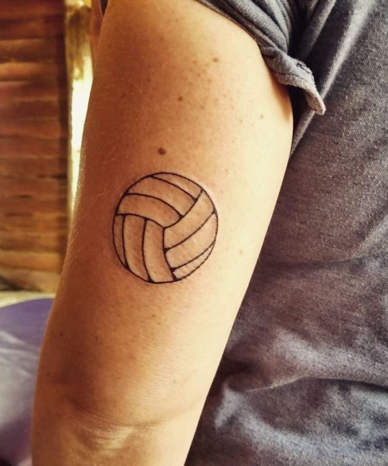 30 Pretty Volleyball Tattoos You Will Love