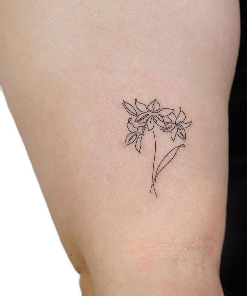 30 Pretty Amaryllis Tattoos You Will Love