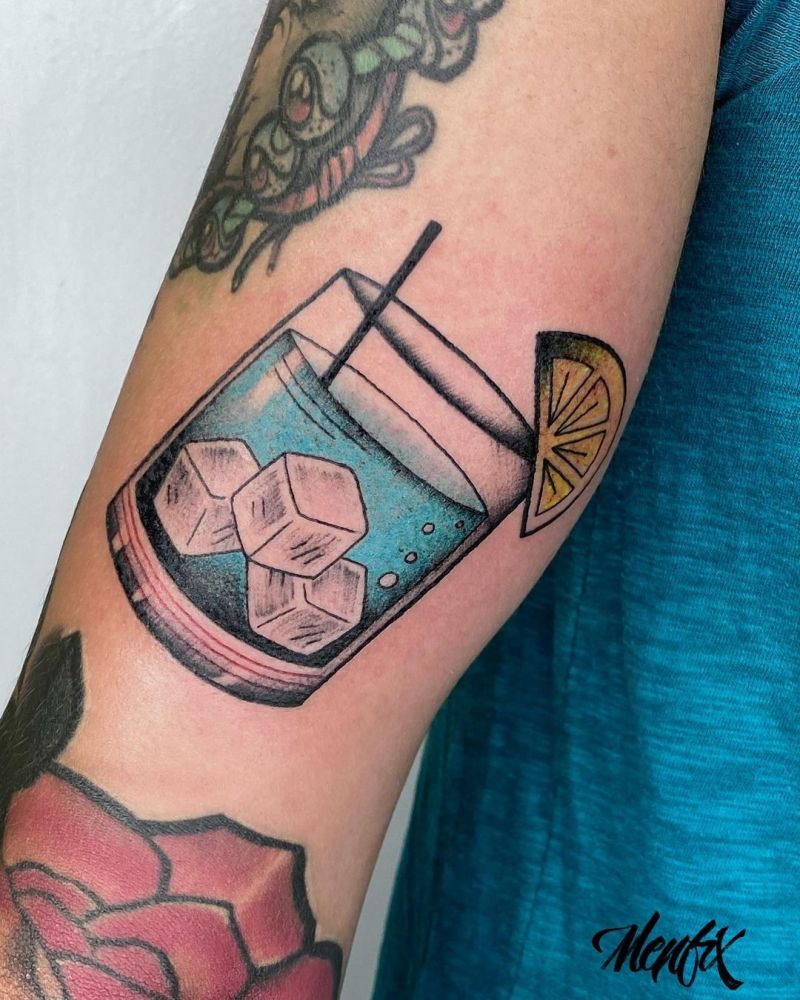 30 Pretty Cocktail Tattoos You Can Copy