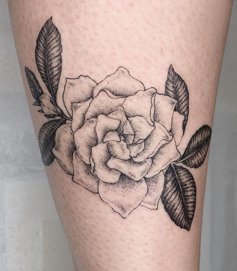 30 Unique Gardenia Tattoos You Must Love
